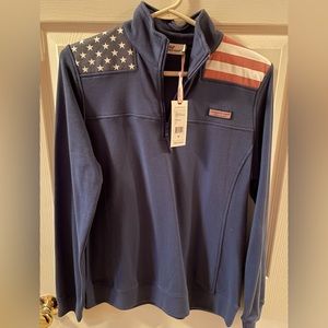 Vineyard Vines ladies Quarter zip pullover size M New!!